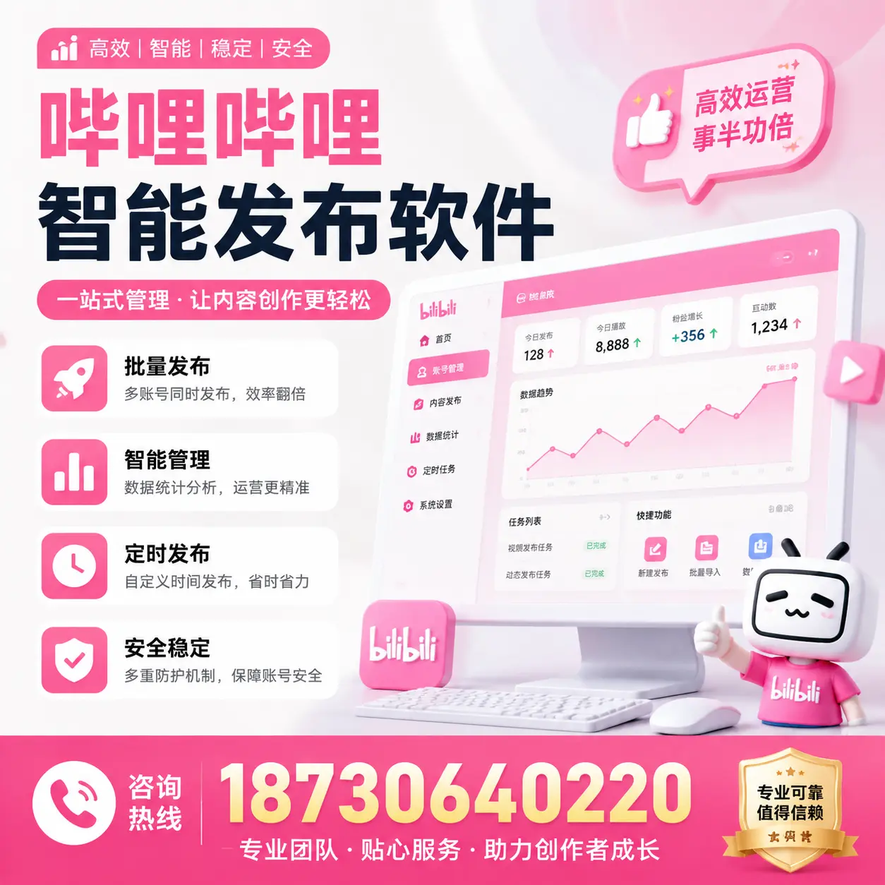 如何评估哔哩哔哩智能发布软件的ROI？贺州 企业必读